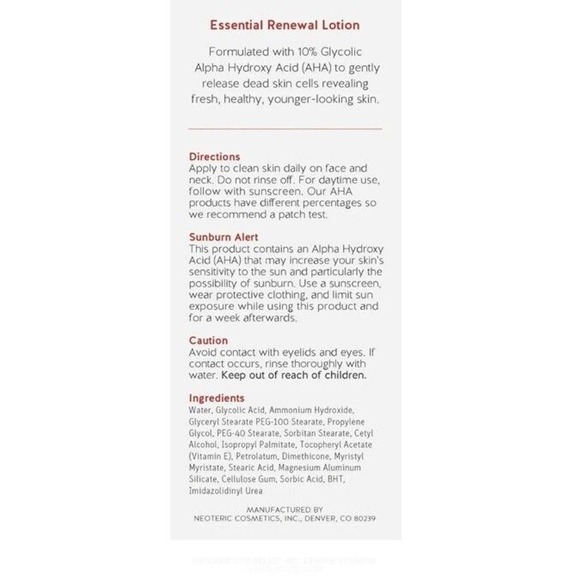 ALPHA Skin Care Essential Healthy Renewal Lotion for Lines and Wrinkles 4oz NIB - Picture 5 of 5